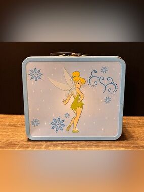 Vintage Tinker Bell Fairy Tin Lunch Box No Thermos Disney Peter Pan